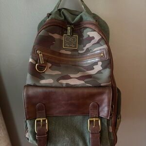 Itzy Ritzy Camouflage and Brown Kids Backpack